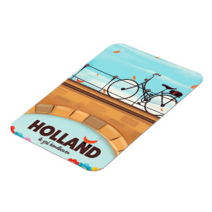 Ímã Cartaz de viagem de bicicleta "Eu vou manter" Hola