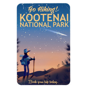 Ímã cartaz de viagem de caminhada do parque nacional K