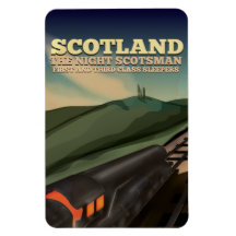 Cartaz de Viagem de Locomotiva da Escócia