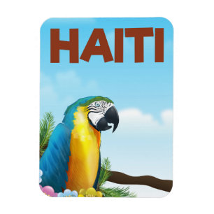 Ímã cartaz de viagem do Haiti