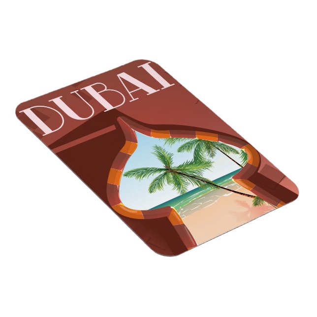 Ímã Cartaz de viagem do Palácio de Dubai (Lado Direito)