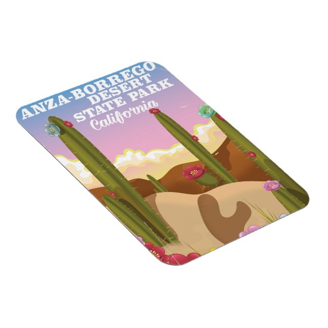 Ímã cartaz de viagem do Parque Estadual do Deserto de  (Lado Direito)