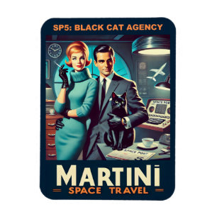 Ímã Cartaz de Viagem Espacial Martini SP5: Agência Bla