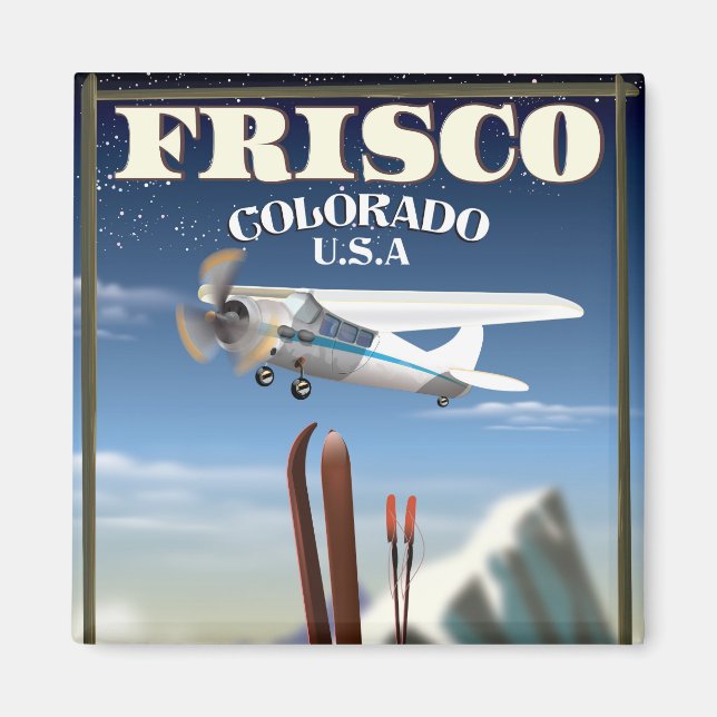 Imã cartaz de viagem Frisco Colorado EUA (Frente)