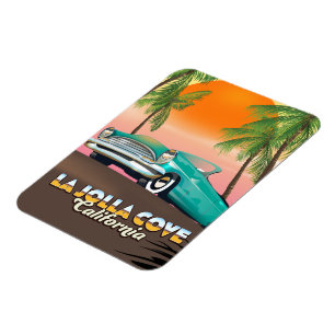 Ímã Cartaz de viagem La Jolla Cove Califórnia
