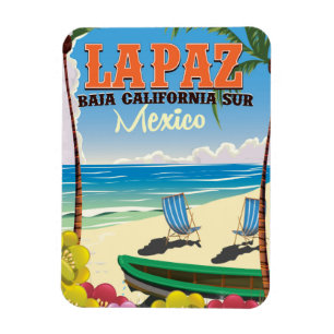Ímã Cartaz de viagem La Paz Baja California Sur México