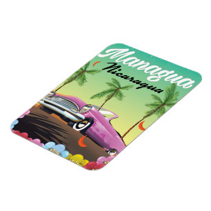 Ímã Cartaz de viagem Managua - Nicarágua