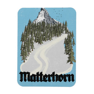 Ímã Cartaz de Viagem Matterhorn Suíça