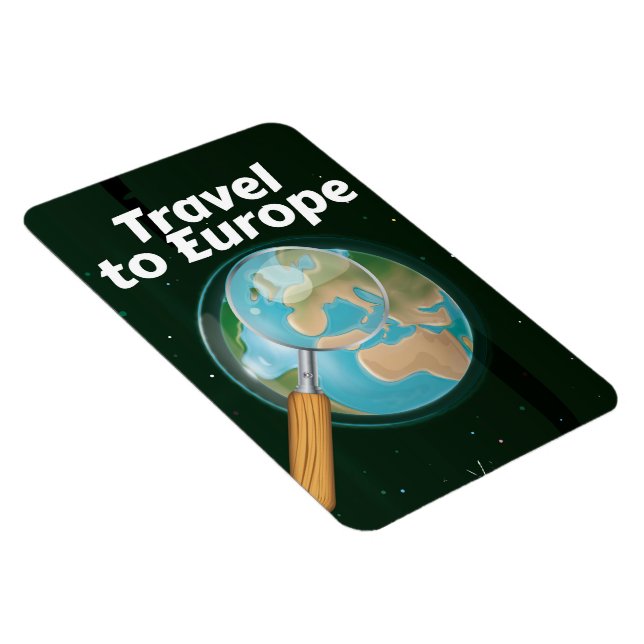 Ímã Cartaz de viagem para férias na Europa (Lado Direito)