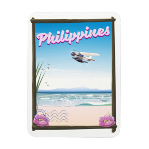 Ímã cartaz de viagem para Filipinas