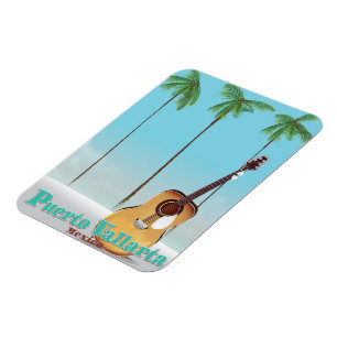 Ímã cartaz de viagem Puerto Vallarta México