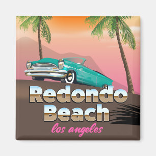 Imã Cartaz de viagem Redondo Beach LA