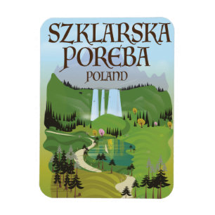 Ímã Cartaz de viagem Szklarska Poreba Polônia