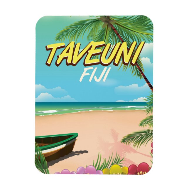 Ímã cartaz de viagem Taveuni Fiji (Vertical)