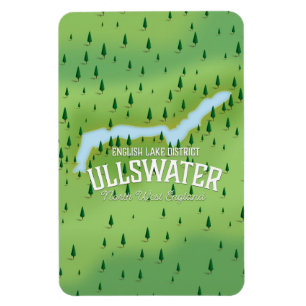 Ímã Cartaz do mapa do viagem do distrito do lago