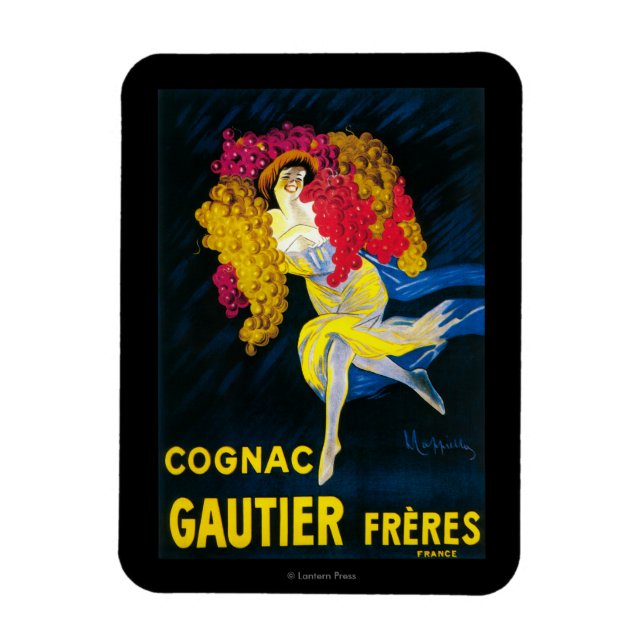 Ímã Cartaz do Promocional Gautier Cognac França (Vertical)