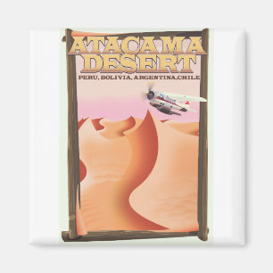 Imã Cartaz do viagem da aventura do deserto de Atacama