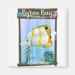 Imã Cartaz do viagem de Austrália da baía de Byron