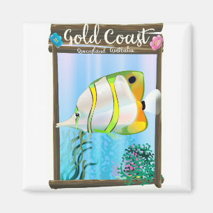 Imã Cartaz do viagem de Gold Coast Austrália