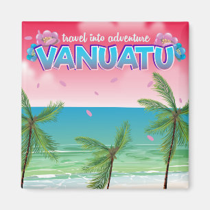 Imã Cartaz do viagem na aventura de Vanuatu "viagem"