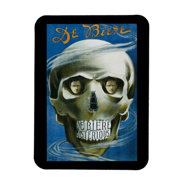 Ímã Cartaz Vintage Mágico, De Biere o Misterioso (Vertical)