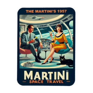 Ímã Cartazes de Viagens Espaciais da Martini de 1957