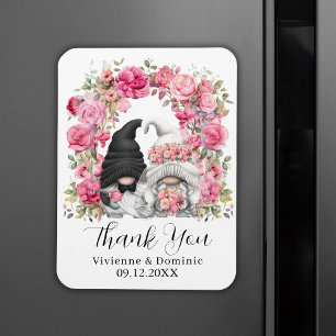 Ímã Cartões de agradecimentos de Casamento Gnome das F