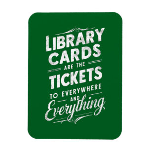 Ímã Cartões De Biblioteca São Os Bilhetes Para Todos O