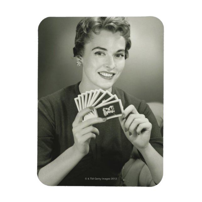 Ímã Cartões de Jogada de Mulher (Vertical)