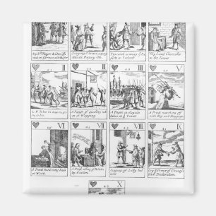 Imã cartões de jogo do Anti-católico que comemoram