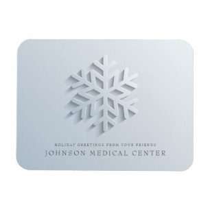 Ímã Cartões de natal médicos modernos Elegante Snowf