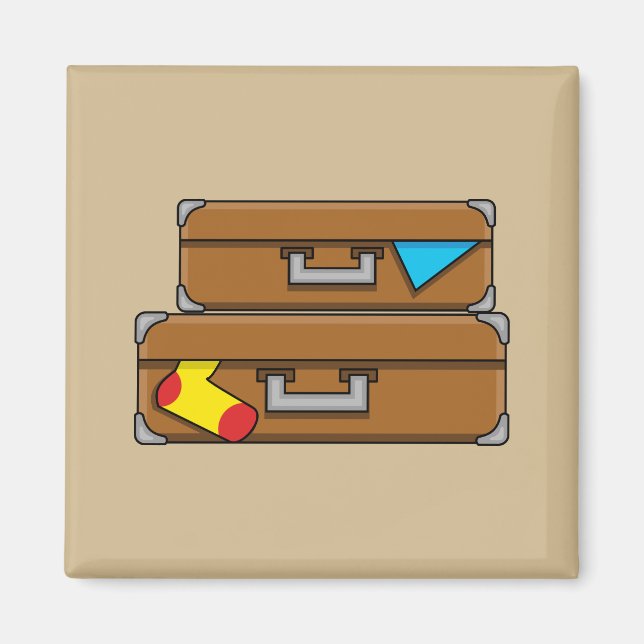 Imã Cartografia Bagagem (Frente)