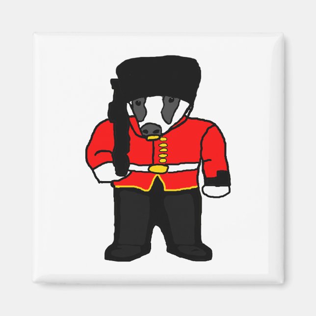 Imã Cartografia de Badger Beefeater, Guarda Real Britâ (Frente)