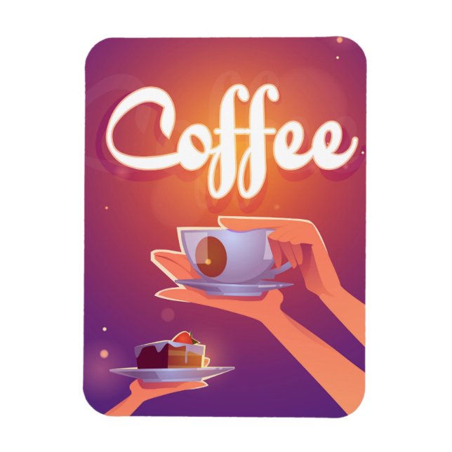 Ímã Cartografia de café (Vertical)