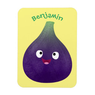 Ímã Cartografia de fruta roxa e giro, bonita 