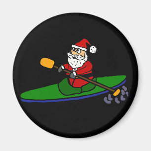 Imã Cartografia de Natal Engraçado para o Papai Noel K