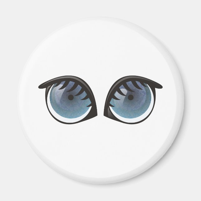 Imã Cartografia de Olhos Azuis (Frente)