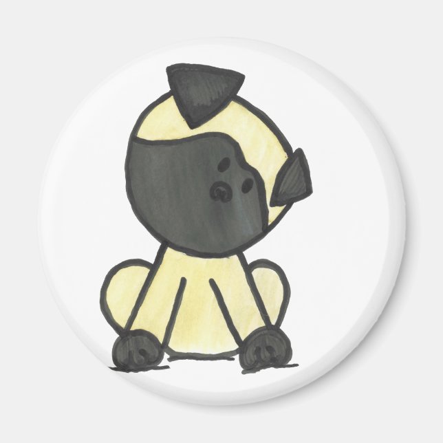 Imã Cartografia de Pug (Frente)