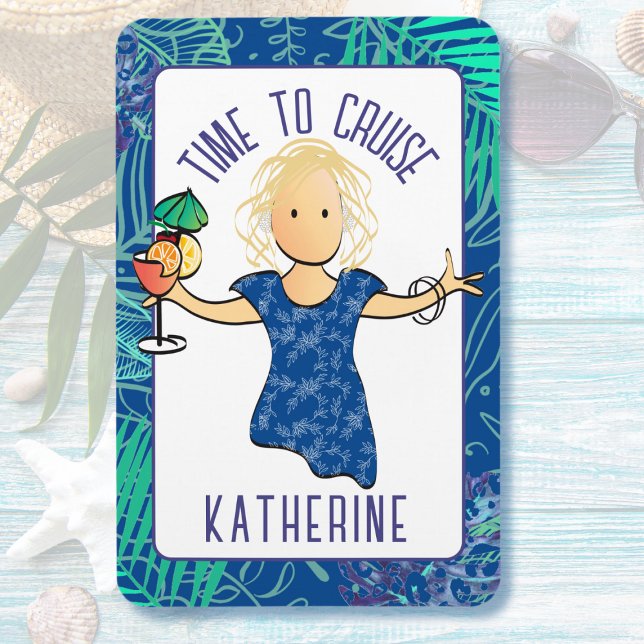 Ímã Cartografia engraçada para sua porta de cruzeiro d (Criador carregado)