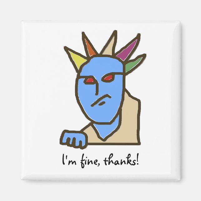 Imã Cartografia Engraçado WEIRDOS Enganada (Frente)