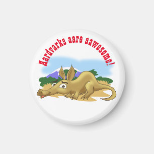 Imã Cartoon Aardvark
