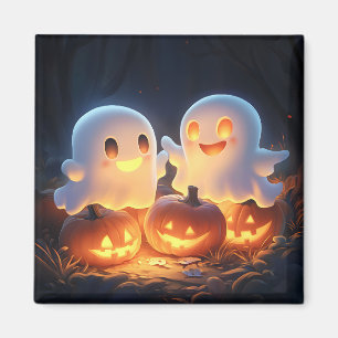 Imã Cartoon Bonito de Halloween Fantasmas Brilhantes