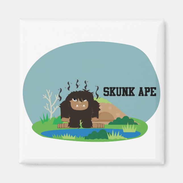 Imã Cartoon Bonito Skunk Ape (Frente)