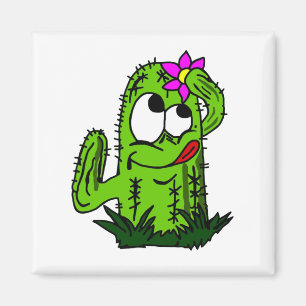 Imã Cartoon Cactus