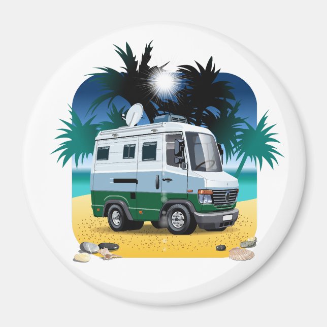 Imã Cartoon Camper (Frente)