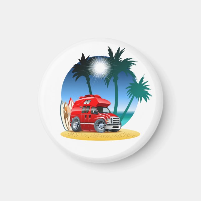 Imã Cartoon Camper (Frente)