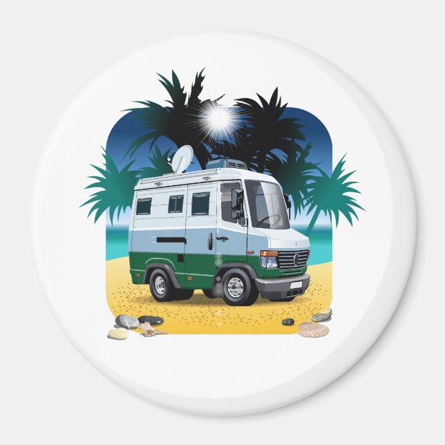 Imã Cartoon Camper (Frente)