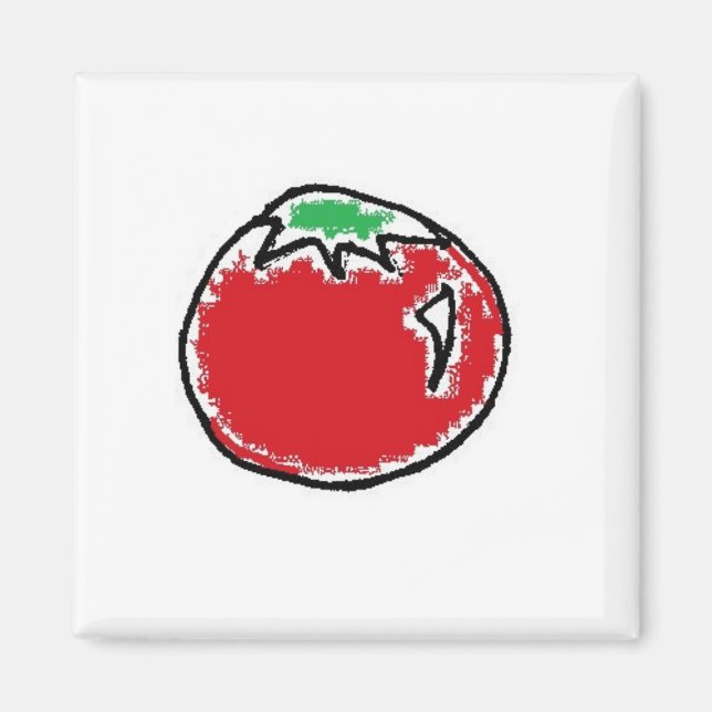 Imã Cartoon Cheery Cherry Tomato (Frente)