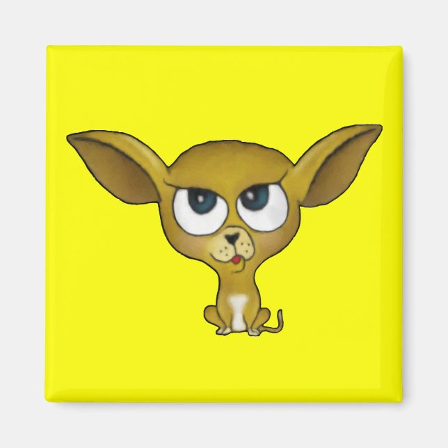 Imã Cartoon Chihuahua Magnet (Frente)