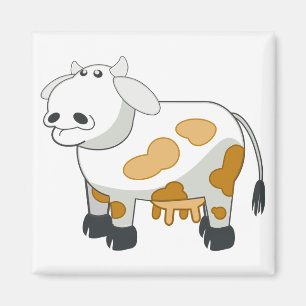 Imã Cartoon Dairy Cow Magnet
